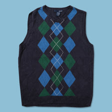 Argyle Women's Knit Vest Small 