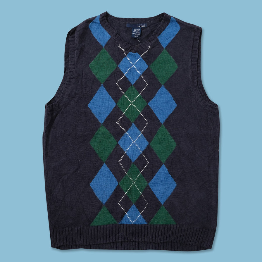 Argyle Women's Knit Vest Small 