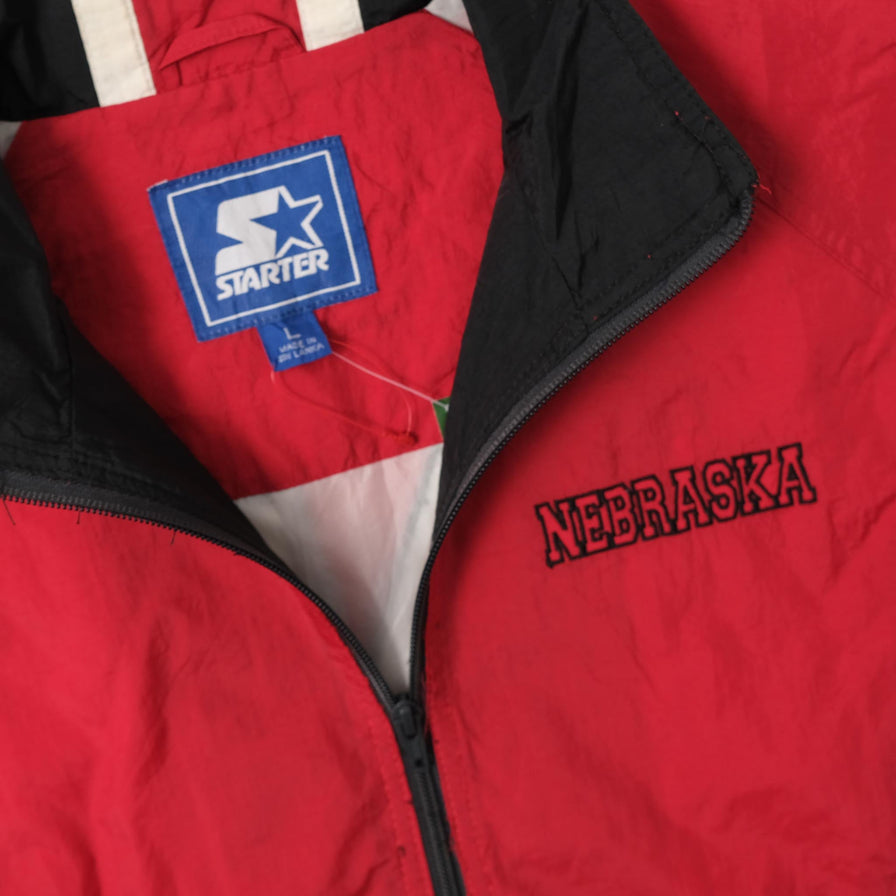 Vintage Starter Nebraska Huskers Track Jacket Small 