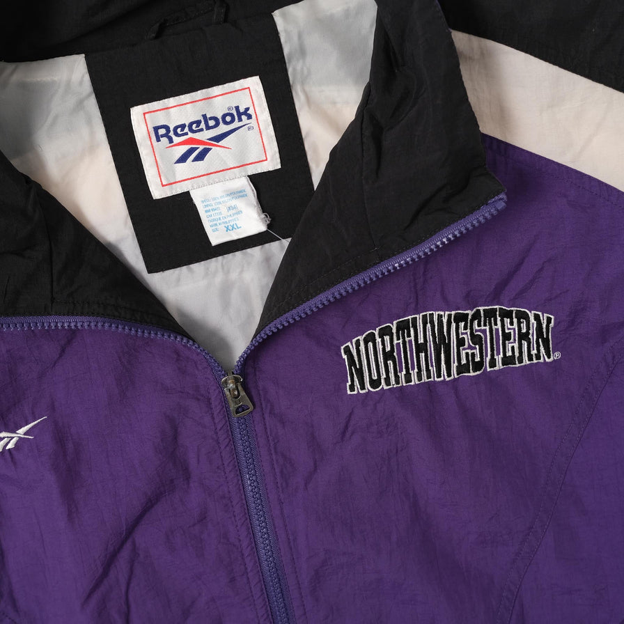 Vintage Reebok Northwestern Wildcats Track Jacket XXLarge 
