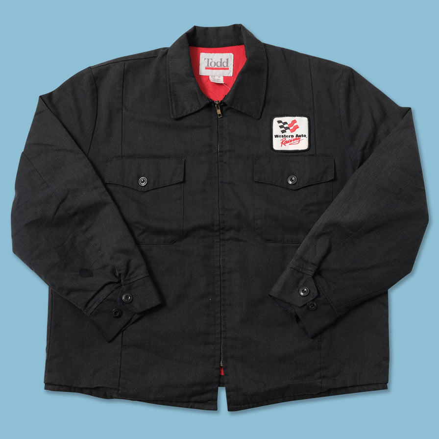 Vintage Western Auto Racing Light Jacket Medium 