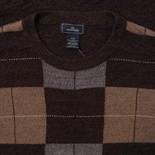 Argyle Knit Sweater Medium 