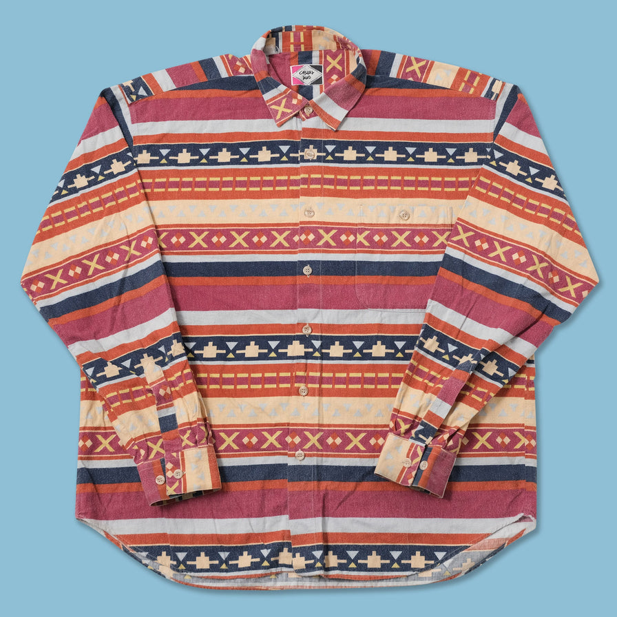 Vintage Patterned Shirt XXLarge 