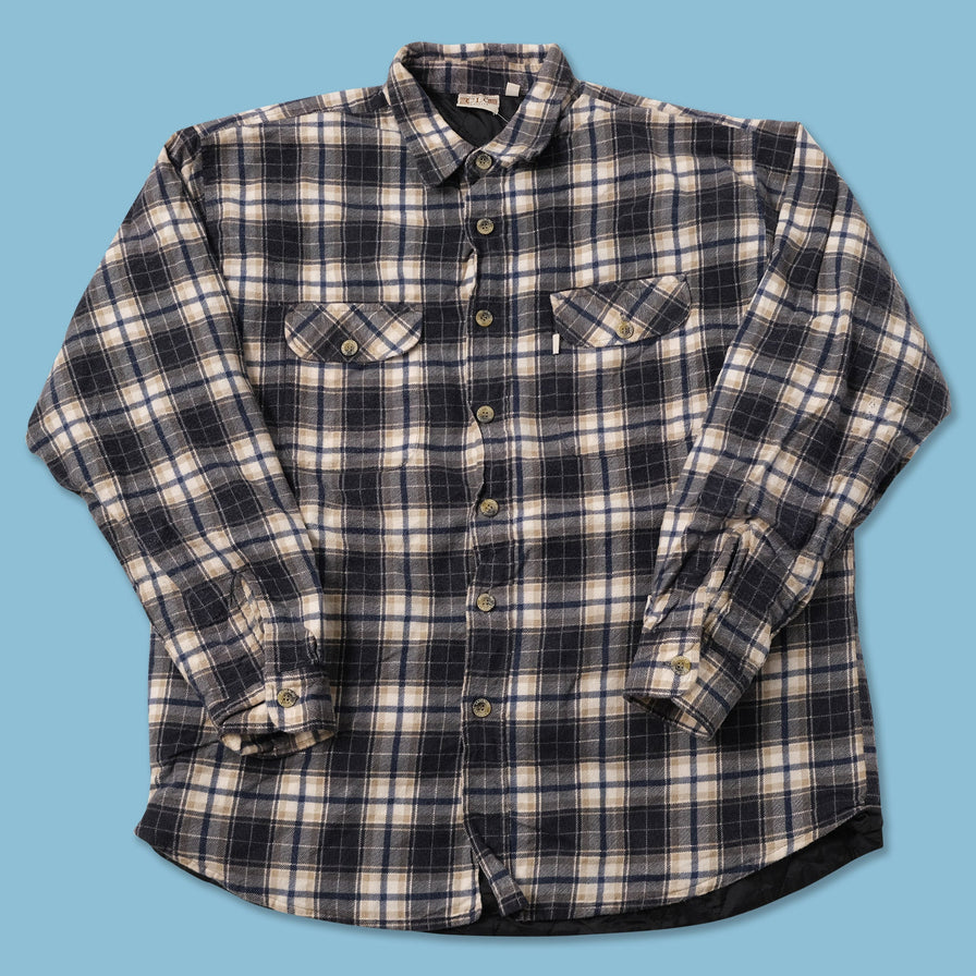 Vintage Quilted Flanell Shirt XLarge 