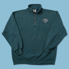 Vintage Equestrian Sports Q-Zip Sweater Medium 