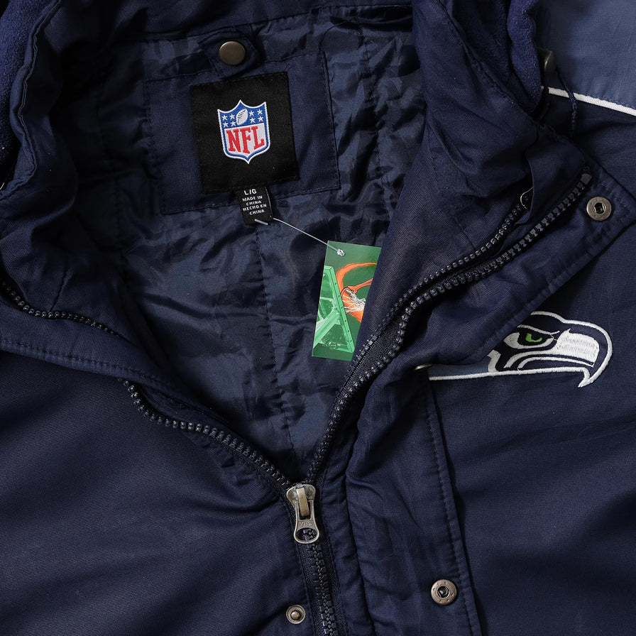 Vintage Seattle Seahawks Padded Jacket Large 