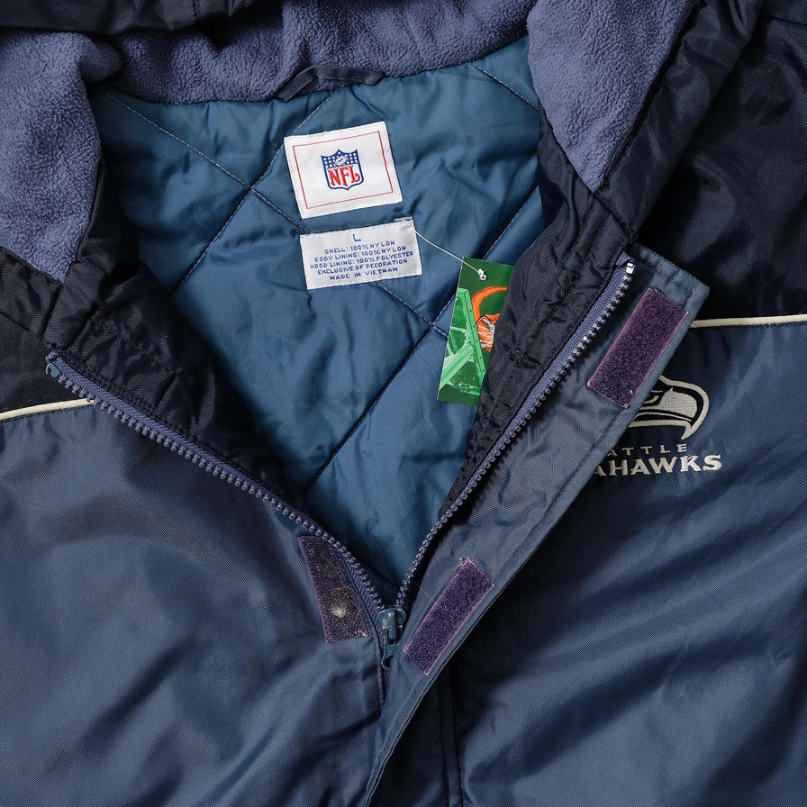 Vintage Seattle Seahawks Padded Jacket Large 