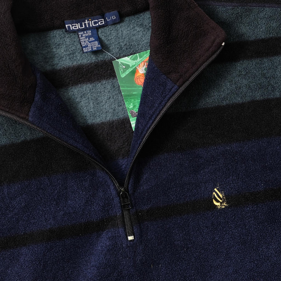 Vintage Nautica Q-Zip Fleece Large 