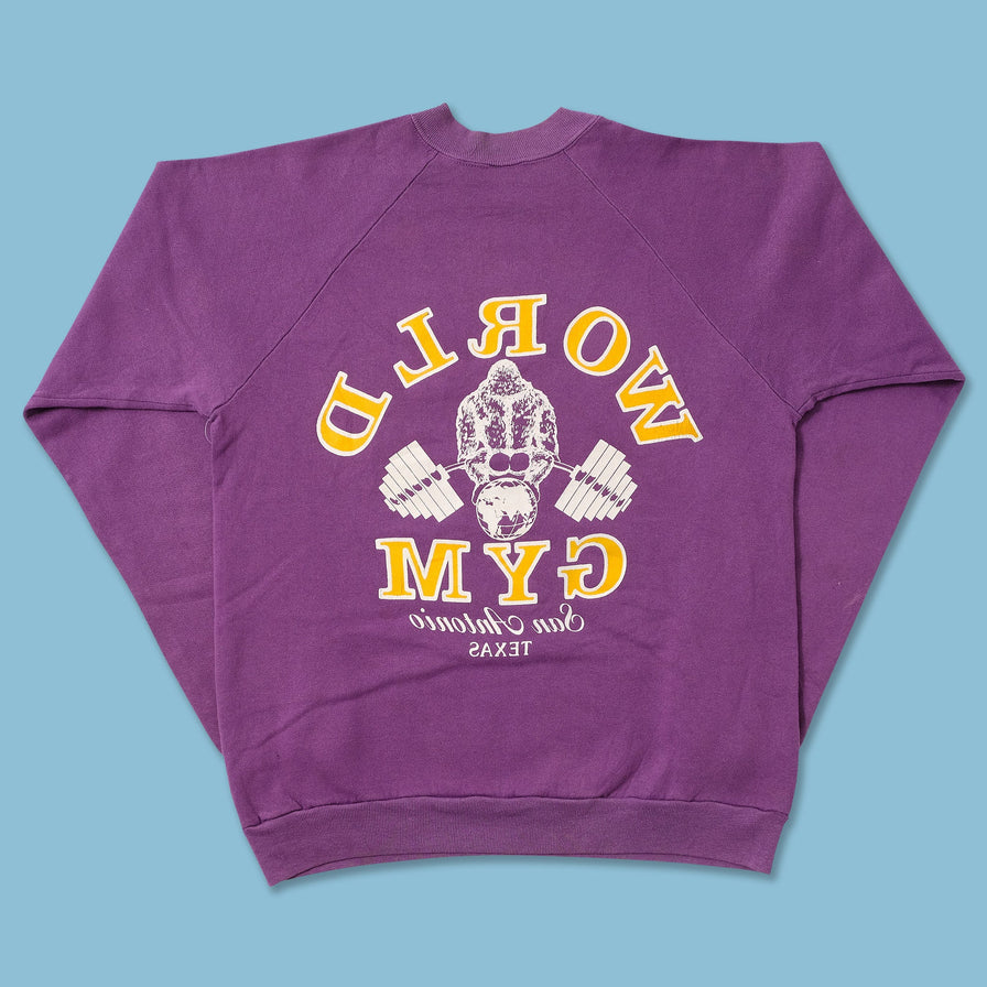 Vintage World Gym San Antonio Sweater Small 