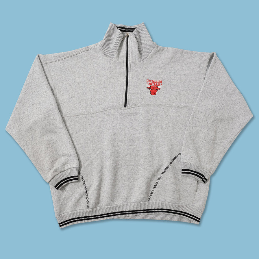 Vintage Chicago Bulls Q-Zip Sweater Medium 