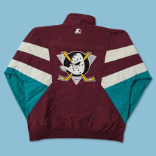 Vintage Starter Anaheim Mighty Ducks Windbreaker Large 
