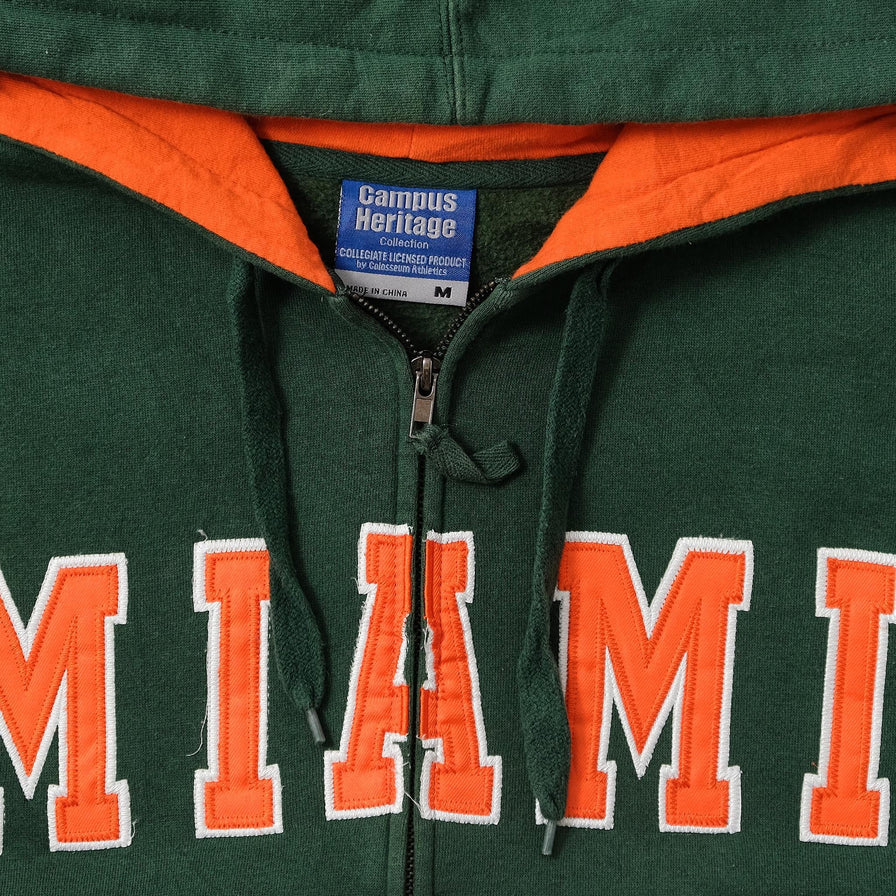 Vintage Miami Zip Hoody Small 