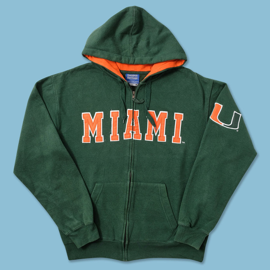 Vintage Miami Zip Hoody Small 