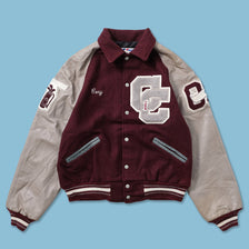 Vintage Wool Leather Varsity Jacket Large 