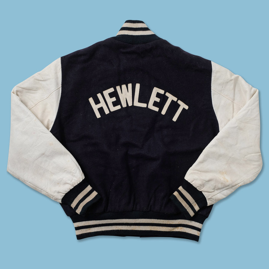 Vintage Wool Leather Varsity Jacket Large 