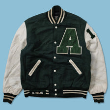 Vintage Wool Leather Varsity Jacket Large 