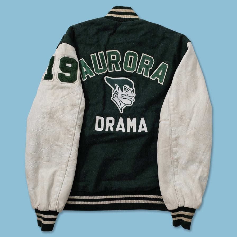 Vintage Wool Leather Varsity Jacket Large 