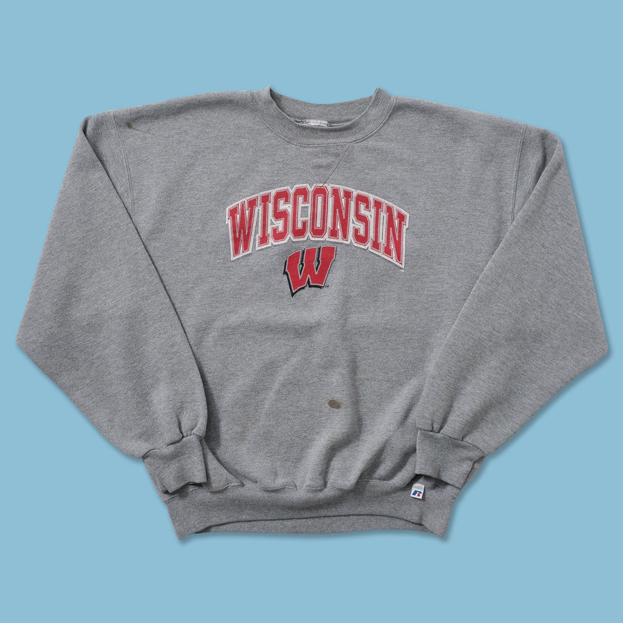 Vintage Russell Athletic Wisconsin Sweater Medium 