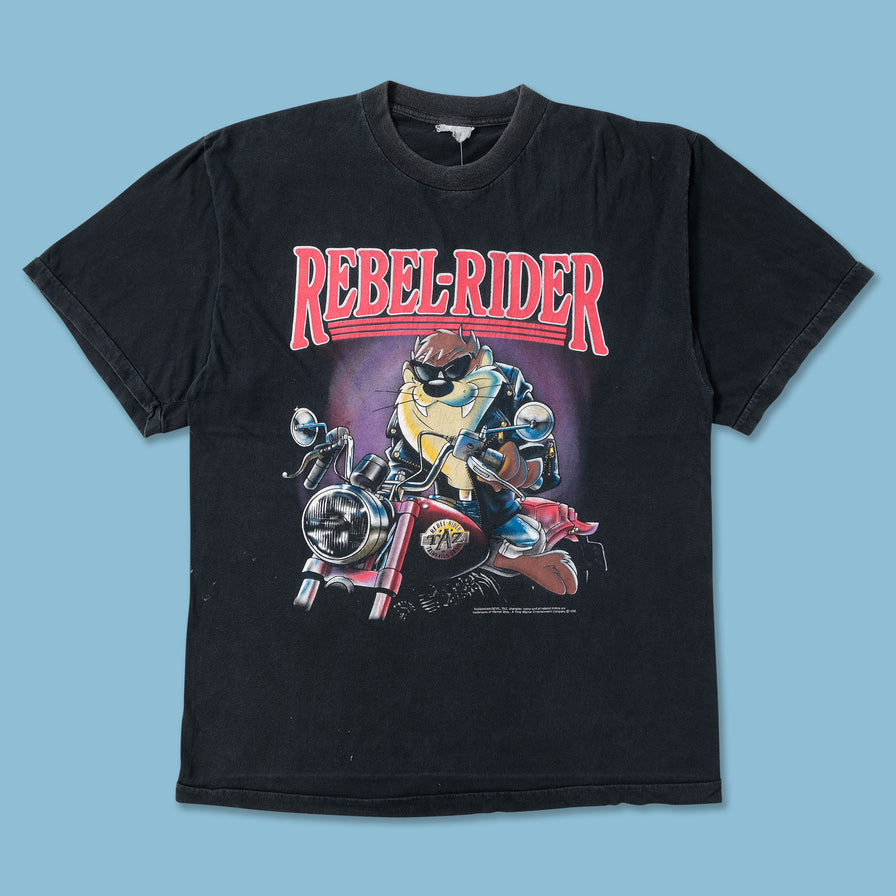 1992 Tasmanian Devil Rebel Rider T-Shirt Large - Double Double Vintage