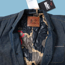 Y2K Evisu Denim Jacket Medium - Double Double Vintage