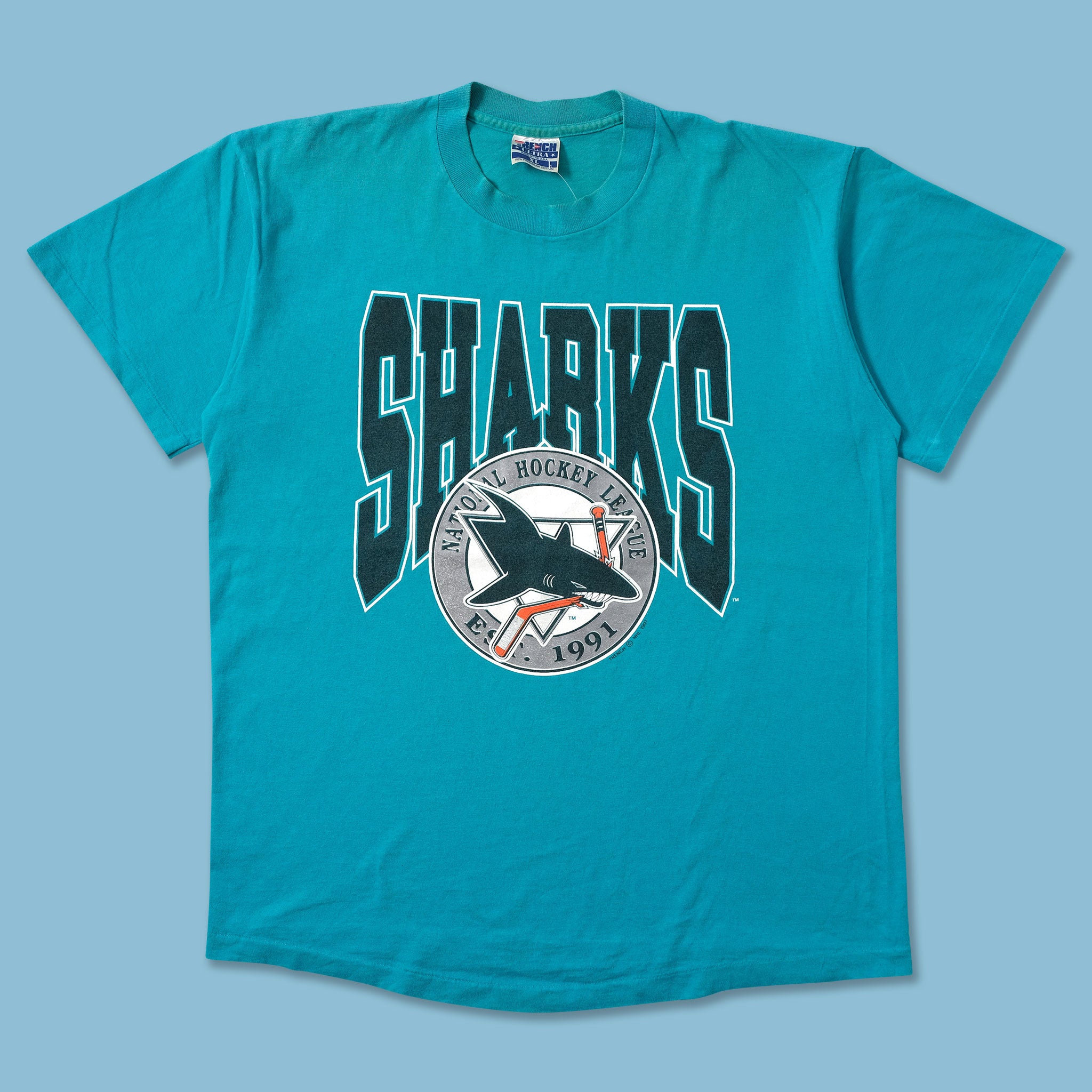 1991 San Jose Sharks T-Shirt Large Double Double Vintage