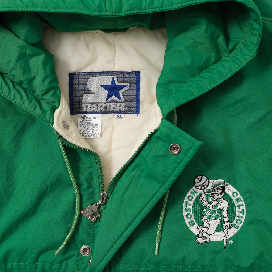 Vintage Starter Boston Celtics Padded Jacket XLarge 