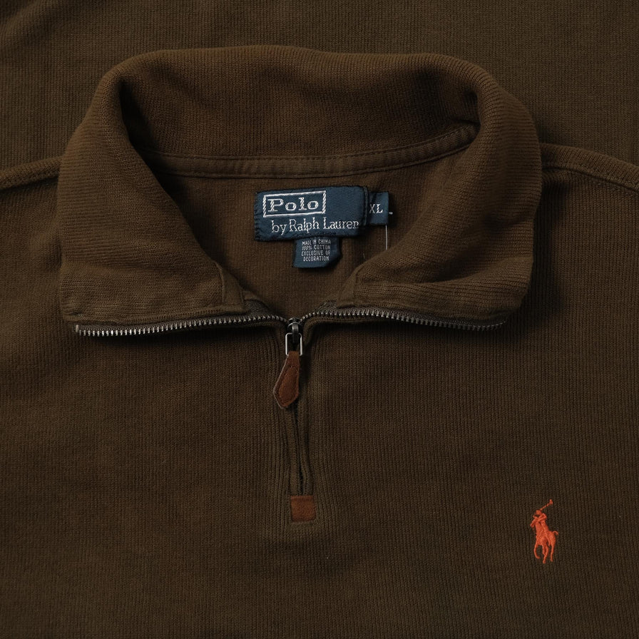 Polo Ralph Lauren Q-Zip Knit Sweater XLarge 
