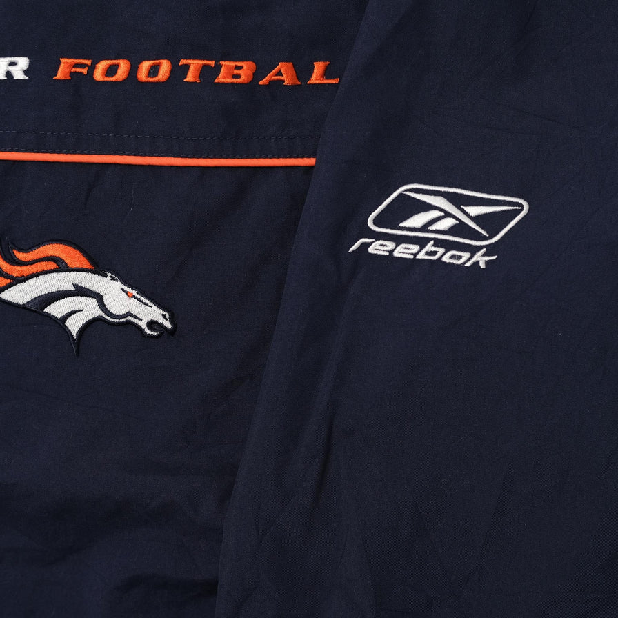 Vintage Reebok Denver Broncos Windbreaker Large 