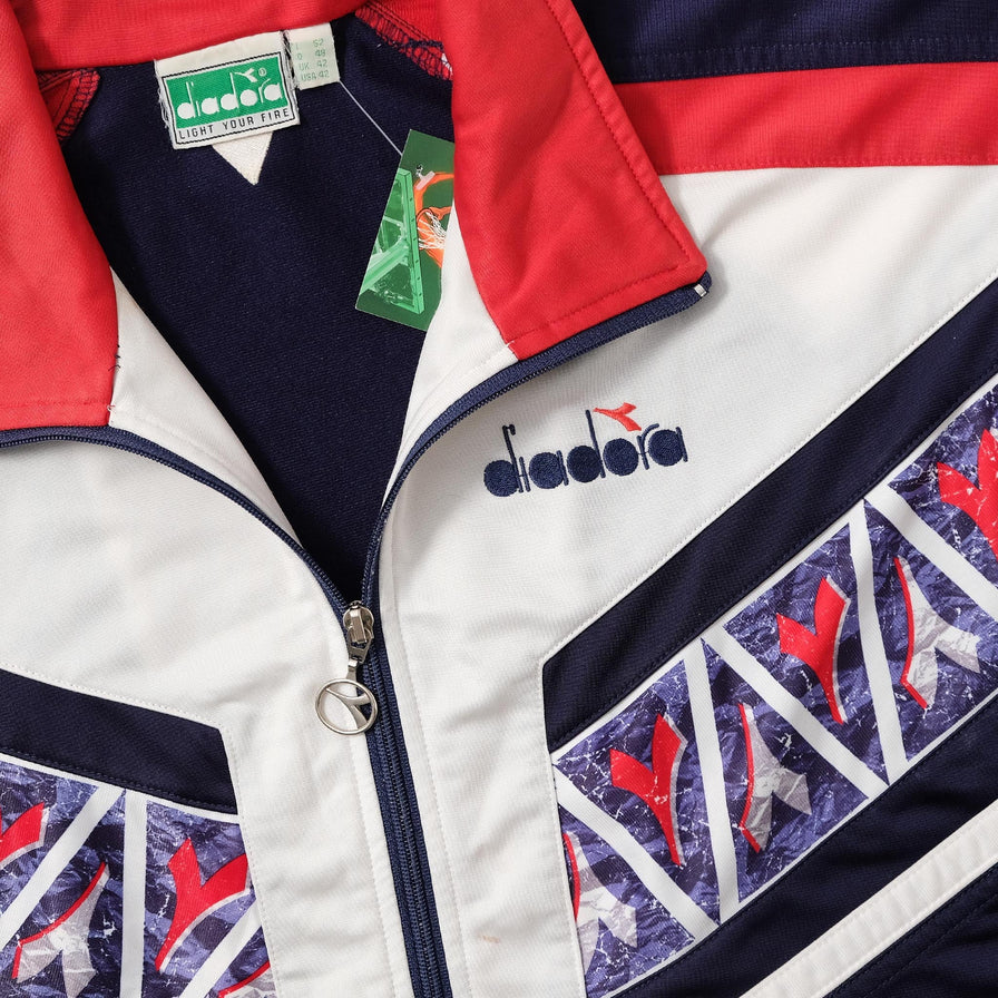 Vintage diadora Track Jacket Large 