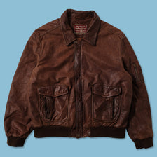 Vintage Marlboro Leather Jacket Medium 