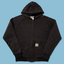 Vintage Carhartt Velour Lined Hooded Jacket Medium 