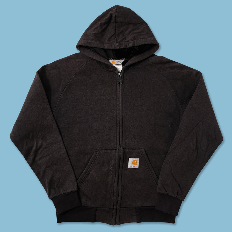 Vintage Carhartt Velour Lined Hooded Jacket Medium 