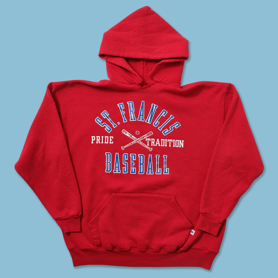 Vintage Russell Athletic St. Francis Baseball Hoody Large 