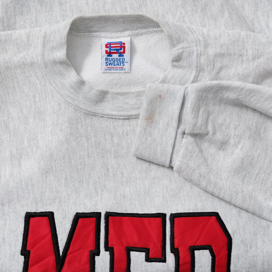 Vintage Madison Fire Dept. Sweater Large 