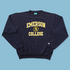 Champion Emerson College Sweater Small 