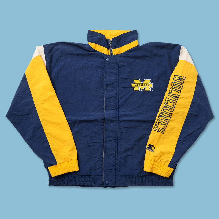 Vintage Starter Michigan Wolverines Light Jacket Large 