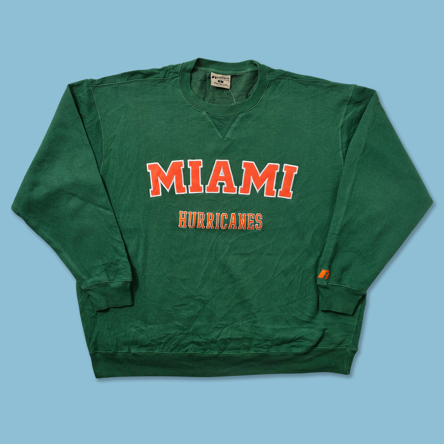 Vintage Russell Athletic Miami Hurricanes Sweater XXL 