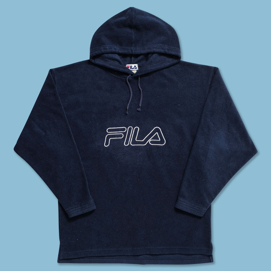 Vintage Fila Fleece Hoody XLarge - Double Double Vintage
