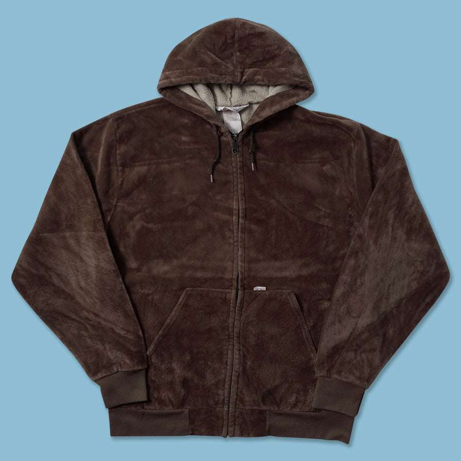 Vintage Carhartt Velour Zip Hoody Large - Double Double Vintage