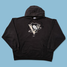 Vintage Reebok Pittsburgh Penguins Hoody XXL - Double Double Vintage
