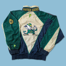 Vintage Notre Dame Fighting Irish Track Jacket Medium