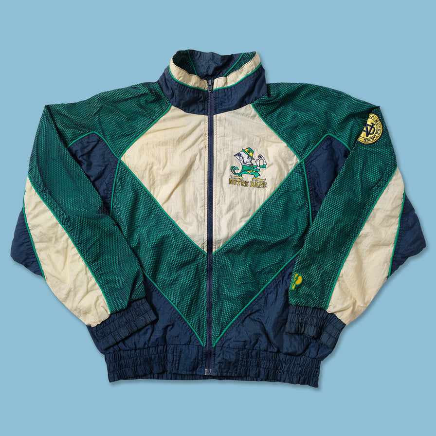 Vintage Notre Dame Fighting Irish Track Jacket Medium - Double Double Vintage