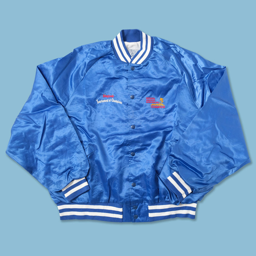 Vintage Bowling Satin College Jacket 3XLarge 