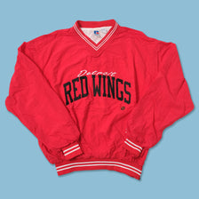 Vintage Detroit Red Wings Windbreaker Large 