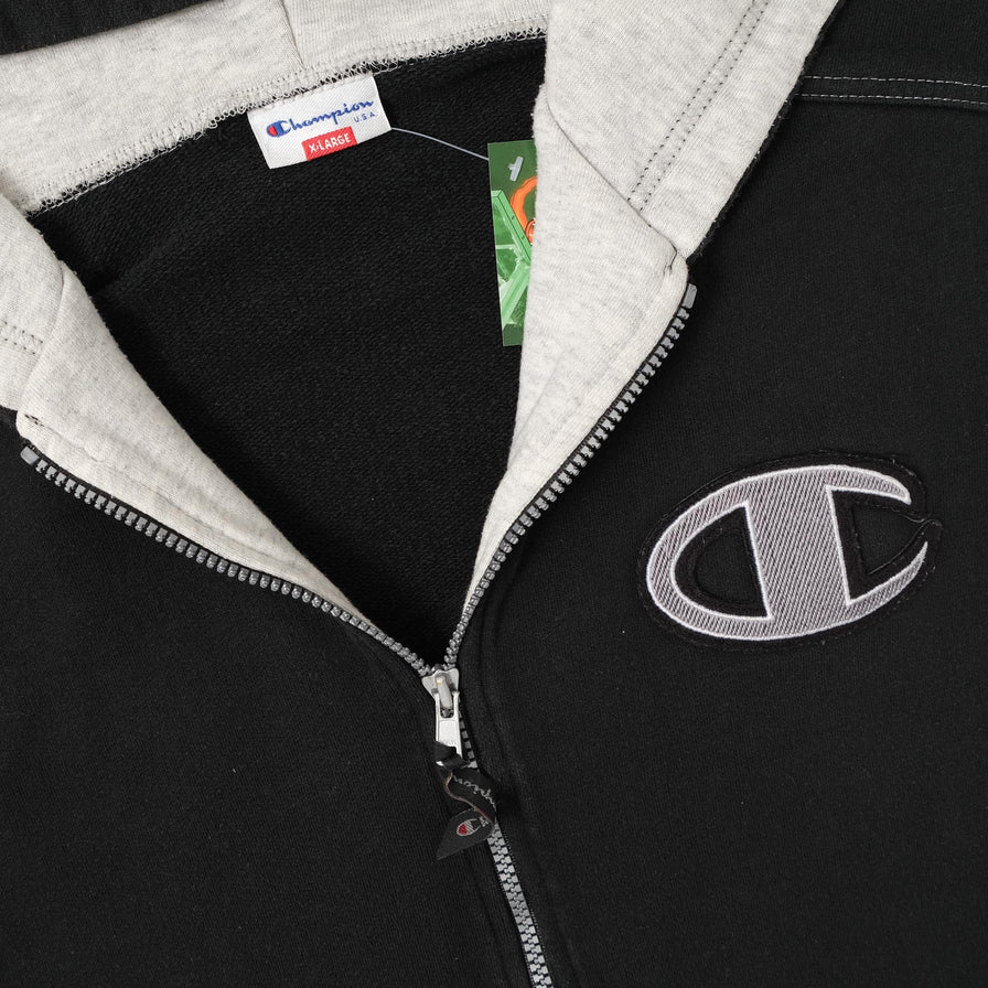 Vintage Champion Hooded Vest XLarge 