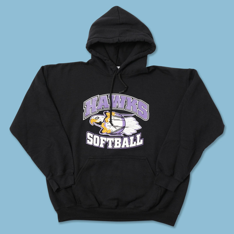 Vintage Hawks Softball Hoody Large 