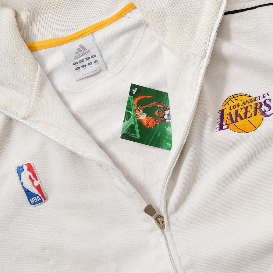Vintage adidas Los Angeles Lakers Sweat Jacket Small 