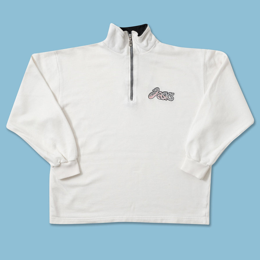 Vintage Asics Q-Zip Sweater Small 