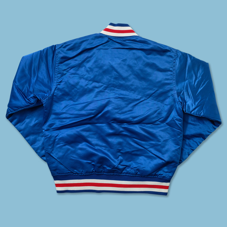 Vintage Starter Chicago Cubs Satin Bomber Jacket Small 