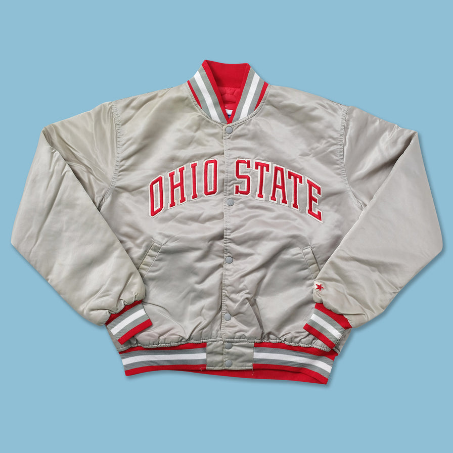 Vintage Starter Ohio State Satin Bomber Jacket Medium 